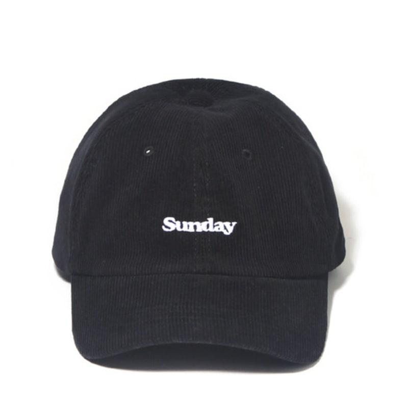 BUTDEEP Corduroy Sunday Curve Cap - Black