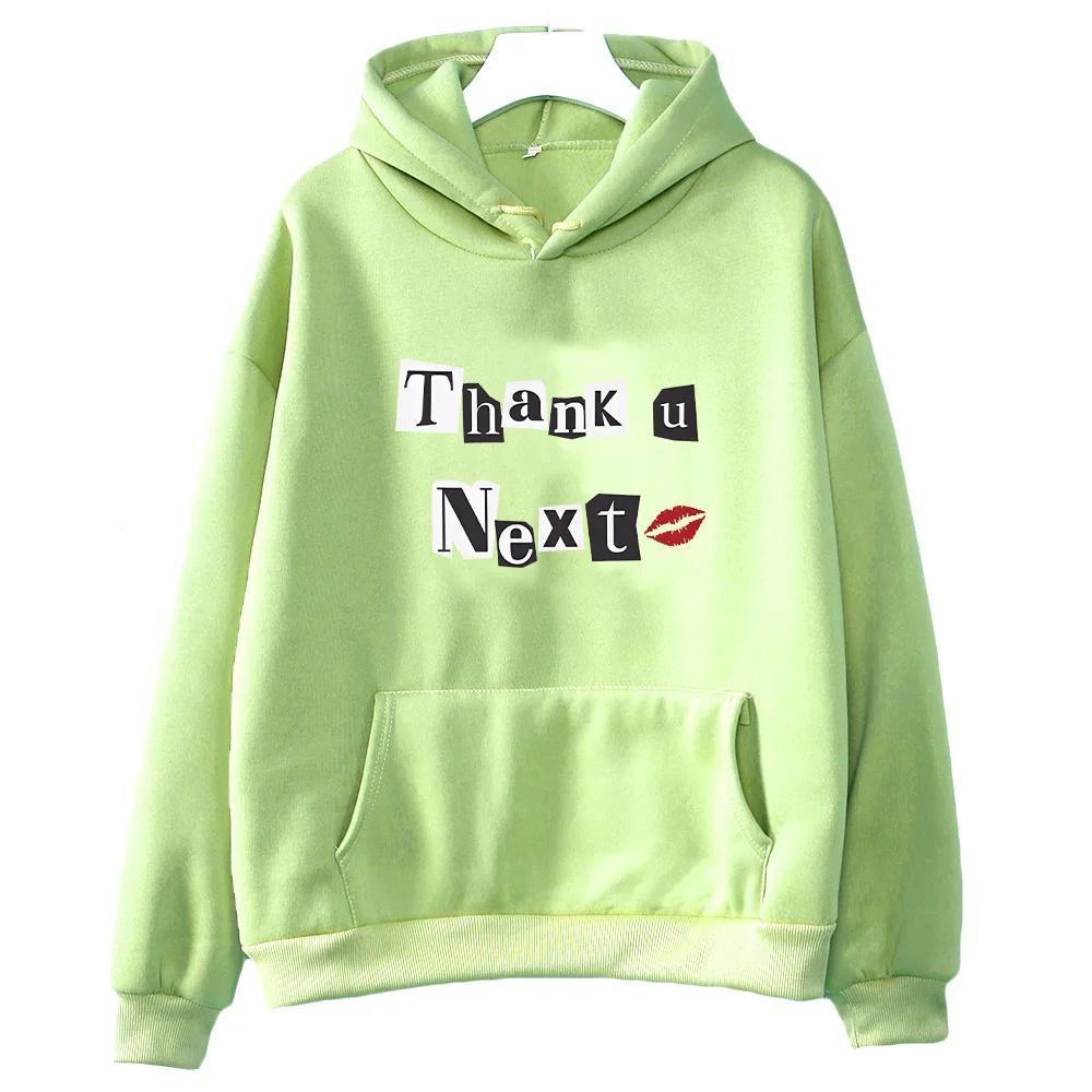 Ariana Grande Hooded for Autumn_Winter Gothic Comfortable Sweatshirts Funko Pop Vintage Fleece Clothes Moletom O-neck Pullovers