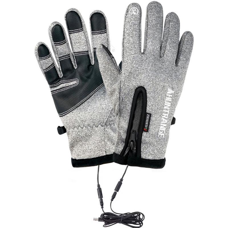 Warm USB Heated Touchscreen Gloves for Autumn & Winter - Non-slip, Full Finger for Cycling, Mountaineering & Skiing.