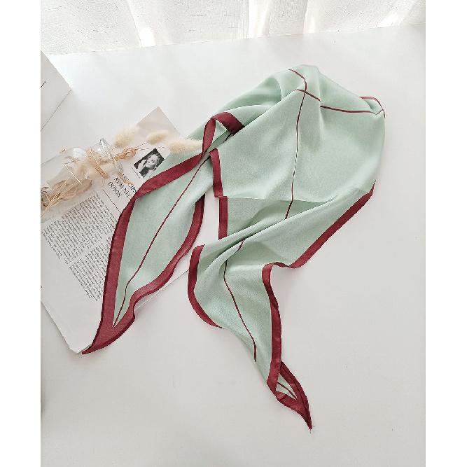 

Женский ромбовидный декоративный маленький шарфик, модный ретро-острый маленький шарф, платок на голову, профессиональный шарф 113*60cm