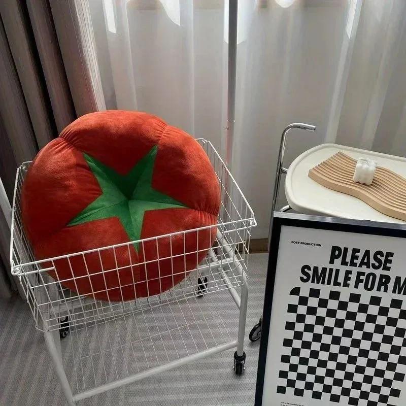 ins creative mushroom tomato living room sofa cushion room floor decoration ornament bed bay window throw pillow chair