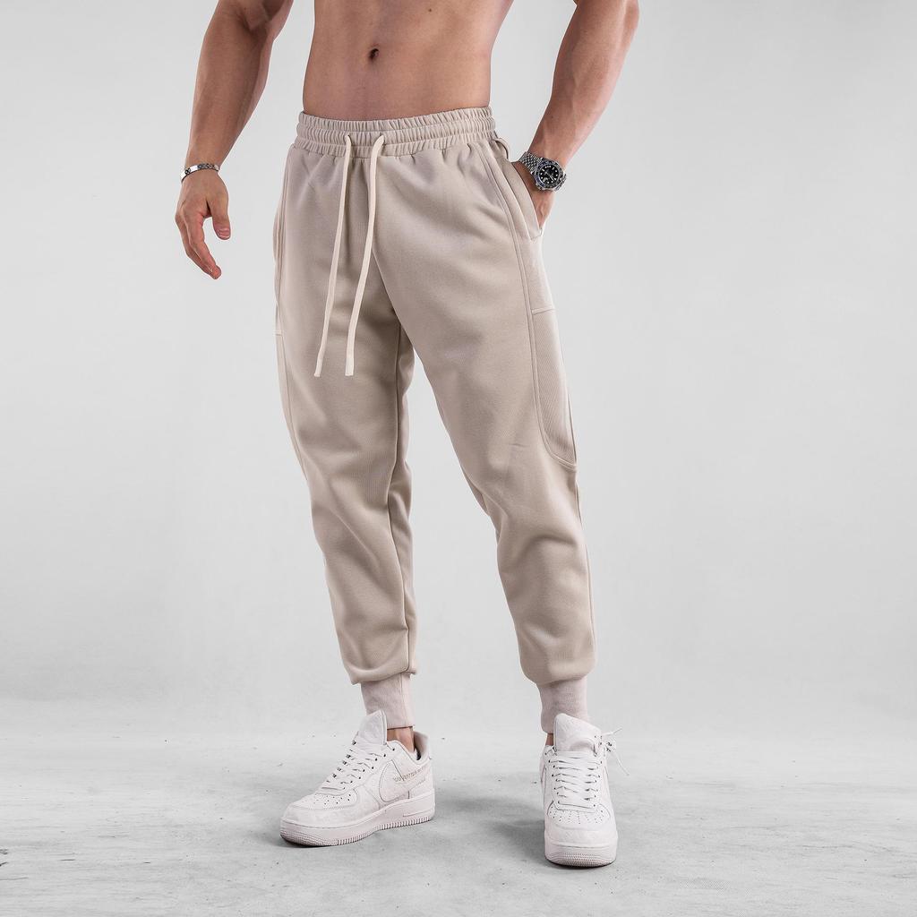 Pantaloni de trening sport pentru bărbați, stil american, cu croială slim, pentru primăvară/toamnă, ideali pentru alergare și antrenament