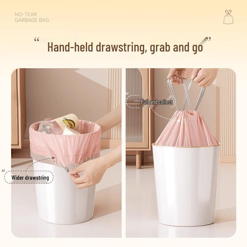 Ice Berry Thickened Drawstring Garbage Bags for Home & Dorm Use