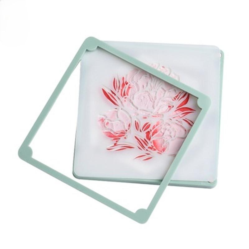 1 Stück Küche Backwerkzeug Druckform Kuchenform Fester Rahmen Fudge Keks Sprayform Zubehör