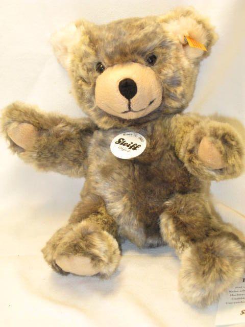 Steiff Teddy 25cm "Lommy Bear, Gray/Beige"