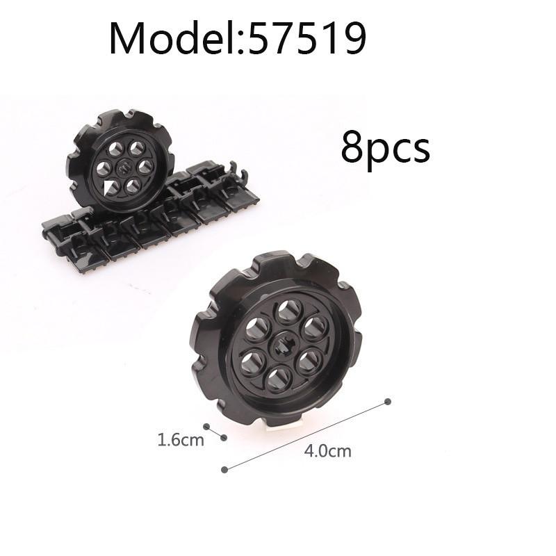MOC Technical Chain Wheel Part Constructing Blocks Bricks Parts Link Tire Gear Wheels Tank Tracks DO-IT-YOURSELF 57518 57519 24375 3708