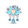 New 925 Sterling copper Summer Blue Ocean Turtle Starfish Dolphin Dangle Charms Fit Original Bracelet Necklace Zircon