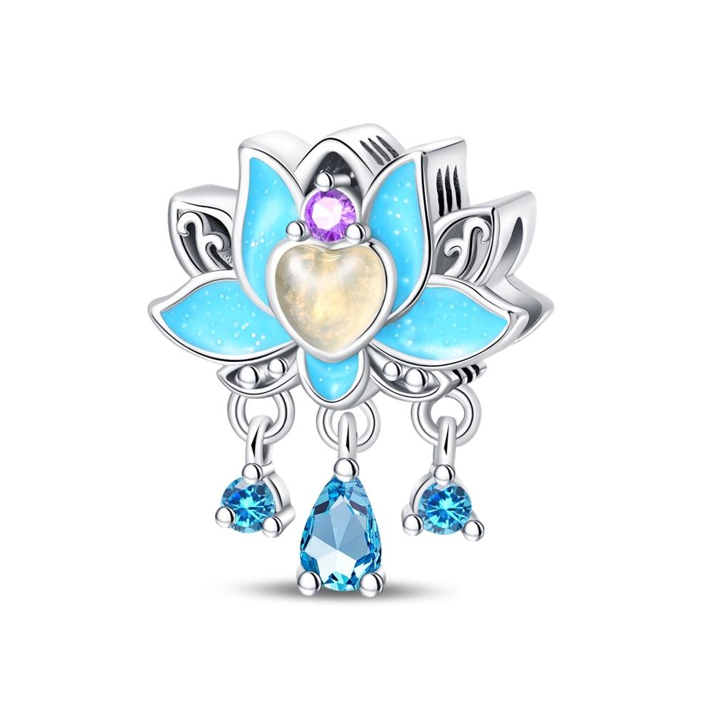 New 925 Sterling copper Summer Blue Ocean Turtle Starfish Dolphin Dangle Charms Fit Original Bracelet Necklace Zircon