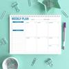 Simple Weekly Planner: Spiral-Bound Sticky Note Pad for Daily Planning