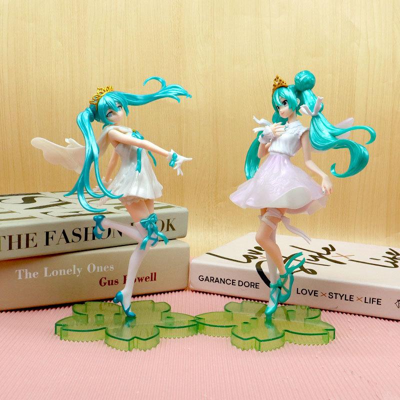 Hatsune Miku Figures Anime Peripheral Two-dimensional Beautiful Girl Model Case Ornaments Girls Gifts Home Decorations