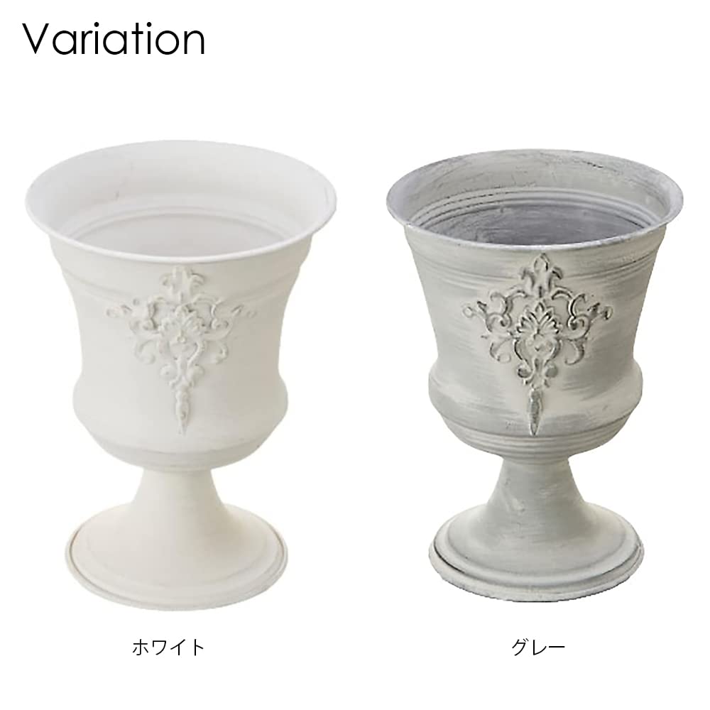 Pacific GLD Iron x 71845 Planter, Gray, 15 H19.5cm,