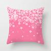 Peach Leather Velvet Fresh Pink Flower Pillowcase Home Sofa Pillow Cushion Cover Core-free