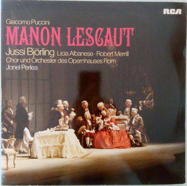 LP Record GIACOMO PUCCINI  JUSSI BJORLING L  Manon Lescaut VIC602712 RCA 1976 Germany Classical Used