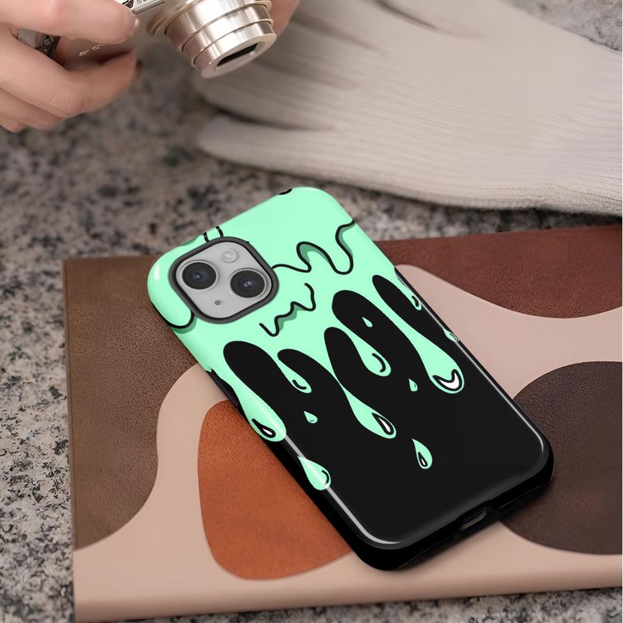 Handyhülle für Apple iPhone 17 Plus 16 15 14 XS XR 13 16e 12 Pro Max Air 11 Weiche Hülle Capa Graffiti Tropfen