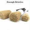Boar Hair Bristle Car Detailing Brush Set Ultra Soft Car Detail Brushes  Rim Cleaning