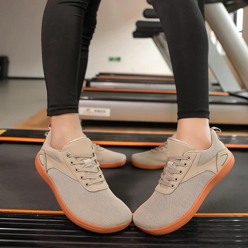 Unisex-Schuhe mit breiter Spitze, einfache, atmungsaktive, rutschfeste Barfußschuhe für den Außenbereich, bequeme Arbeits-, Sport- und Joggingschuhe für Paare