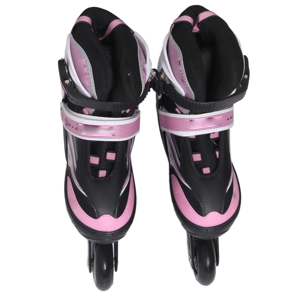 Inline Skates Pink M Roller Blades Adjustable PU Mesh Stable Slide Roller Skates for Girl Boy Teen