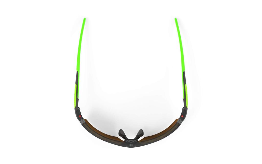 RUDYPROJECT Sports Sunglasses for Road Bike Bicycle Marathon Jogging Exercise Triathlon Tennis Baseball RYDON Frozen Ash Frame High Contrast Lens