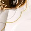 Shiny Metal Simple Silver Color Necklace Women Elegant Exquisite Jewelry Gift