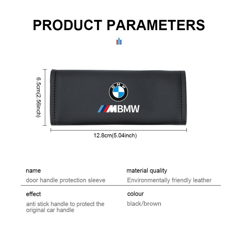 2025 Hot Car Door Handle Cover Armrest Protector Non-slip Leather Case For BMW X3 X5 M5 M3 E46 E90 E60 F10 E39 F30 E36 G30 E87 E
