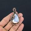 Dendrite Opal 999 Copper Wire Wrapped Pendant, Handmade Gemstone Jewelry Pendant Gift For Birthday