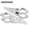 Chrome Motorcycle Headlight Bracket 39mm Front Fork Tube Mount Clamps For Harley Honda Suzuki Sportster XL 883 1200 Universal