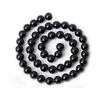 Black Ceramic Glass Stone Natural Round Beads 15"Strand Smooth Loose Spacer Beads 4/6/8/10/12mm for Jewelry Making DIY Bracelets Accessories