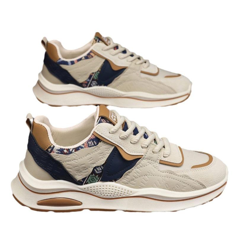 New Spring Autumn Trendy Soft Soled Sports Shoes Casual Comfortable Men's Shoes Fashion Versatile Thick Soled Men's Sneakers