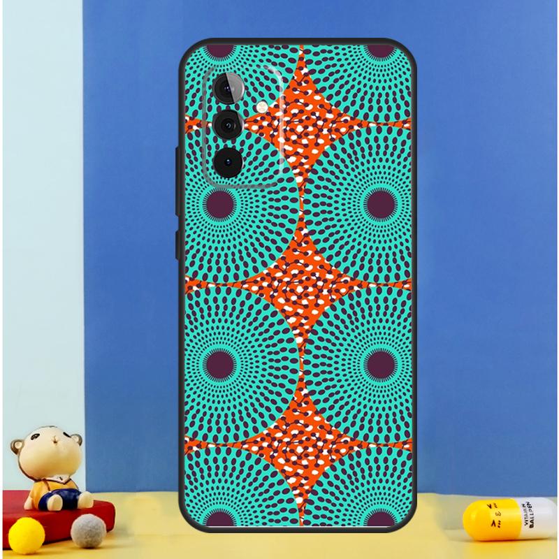 Étui en Tissu Wax Africain Pour Samsung Galaxy A55 A35 A15 A36 A06 A16 A26 A56 A53 A32 A52 A33 A13 A14 A34 A54 A17