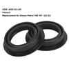2pcs Front Inner Axle Seal 40533‑01J00 Rubber Black Replacement for Nissan Patrol Y60 Y61