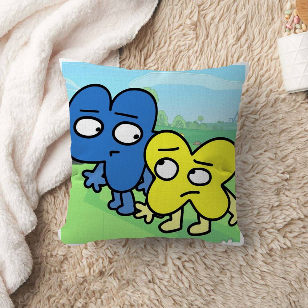 Funny Anime BFDI Cushion Cover Polyester Sofa Cushions Decorative Throw Pillows Home Decoration Pillowcover