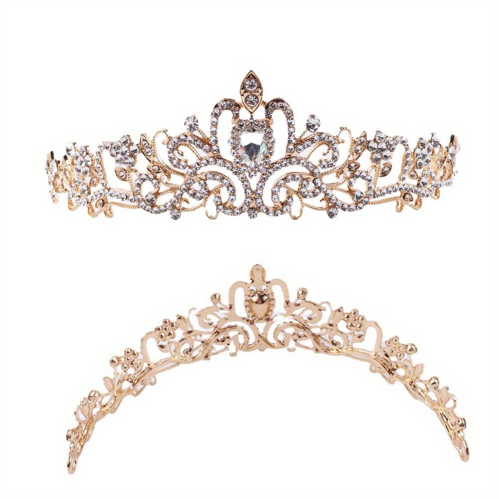 Wedding Hair Tiara Crystal Bridal Tiara Crown with Comb Rhinestone Prom Diadem Tiaras and Crowns Bridal Wedding Hair Accessories