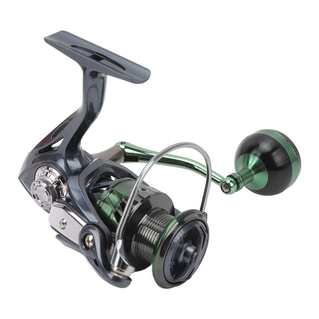 Metal HFA3000 Spinning Reel 13+1BB 5.2:1 Gear Ratio Spinning Fishing Reel with Shallow Line Cup Screw In Rocker Arm