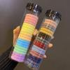 20Pcs Hair Band High Elasticity Anti-slip Super Soft Assorted Hair Accessories Solid Color Girls Hair Band Ponytail Holder for Daily Life