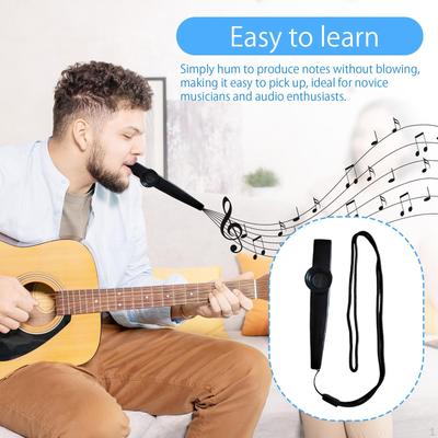 Flauta Instrumento Musical Parceiro de Guitarra, Boca Leve com Membranas para Performance