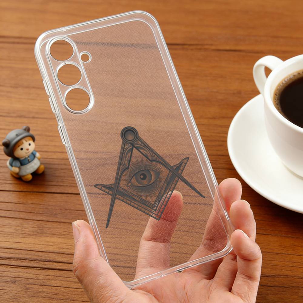

Чехол для телефона F-Freemasonry S-Symbol для Samsung S22, S24, S30, S10, S21, S25, S23, S10, Plus, Ultra, 5G, FE, lite Прозрачный корпус Samsung S25