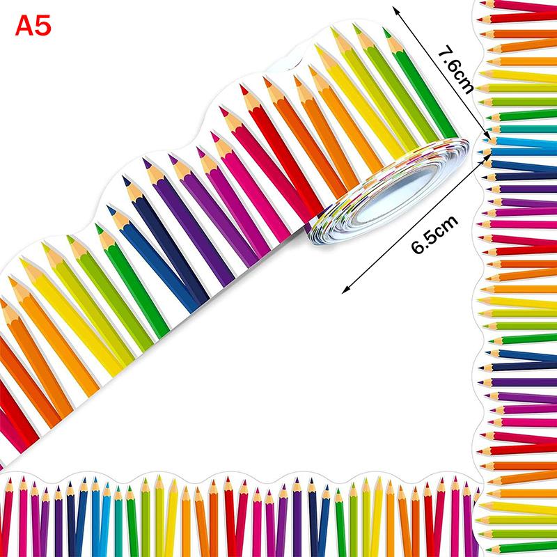 32 Colors 18M Self Adhesive Border Classroom Decors Border Trim Sticker Colorful Dot Trim Border Bulletin Board Border Trim