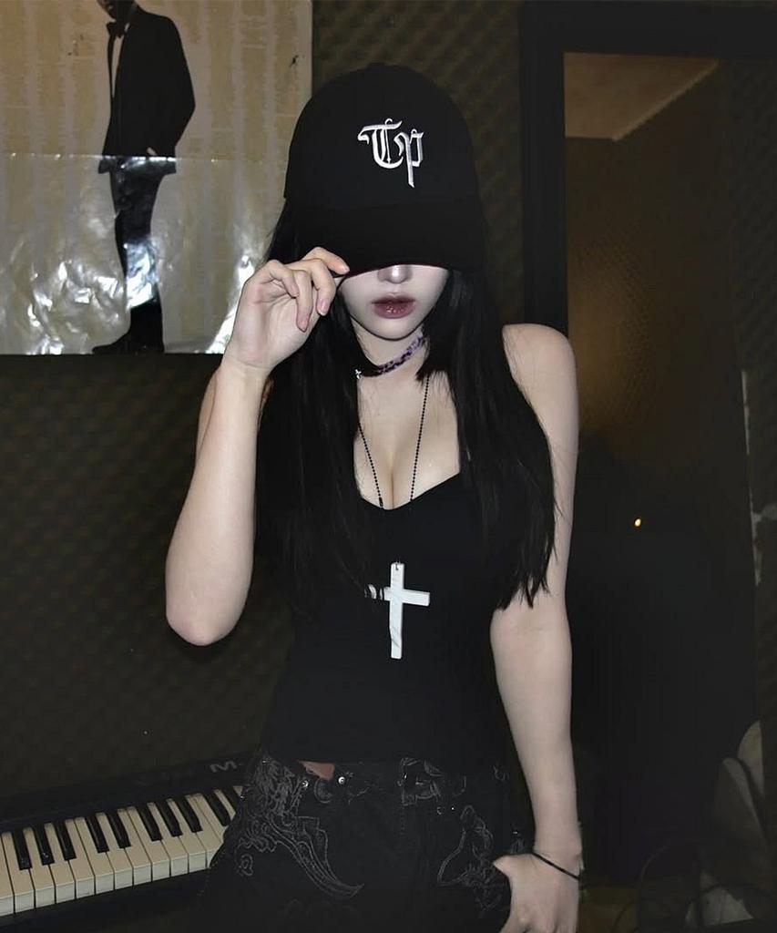 Tepoleu Gothic Symbol Ball Cap - Black