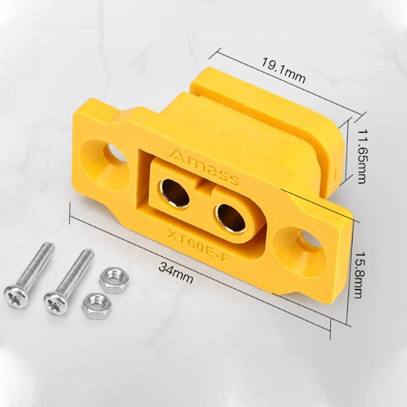 1PC Amass XT60H 10cm/30cm12AWG XT60E-F XT60H Plug Extension CordHigh Current Battery Electric Adjustment Plug