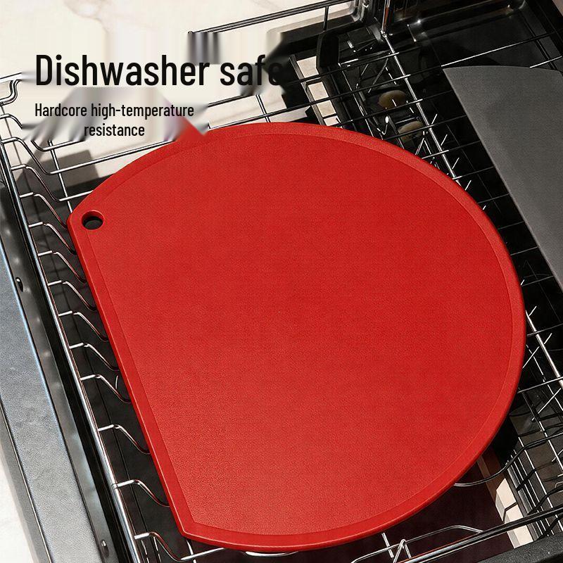 Mold-Resistant Antibacterial TPU Cutting Board - Double-Sided Semi-Circular for Vegetables & Fruits