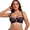 Hot-selling Plus-size Lingerie, Full-cup Lace Bras That Make Busts Look Smaller