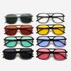 Fashionable Retro Square Rivet Sunglasses for Men and Women  Sunglasses Punk Street Po Decorative Glasses