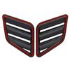 2X Engine Hood Vent For Renault Megane 3 RS Clio MK4 2010-2016 Louvers Air Scoop Bonnet Vent Cover Air Intake Cover Glossy Black