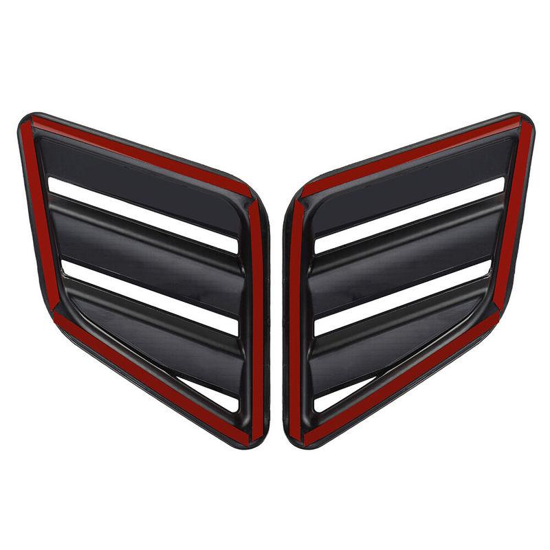 2X Engine Hood Vent For Renault Megane 3 RS Clio MK4 2010-2016 Louvers Air Scoop Bonnet Vent Cover Air Intake Cover Glossy Black