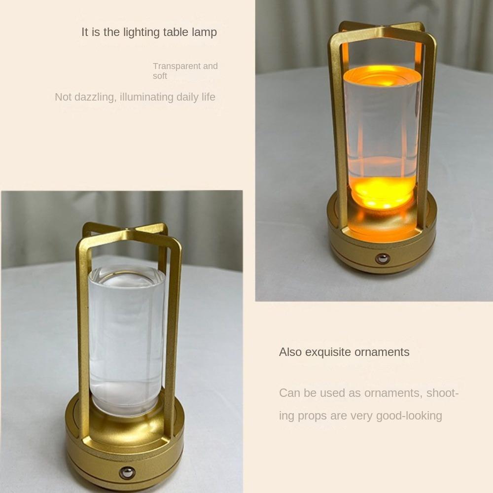 Rechargeable Led Table Lamp USB Bedside Lamp Industrial Style Atmosphere Night Light Desktop
