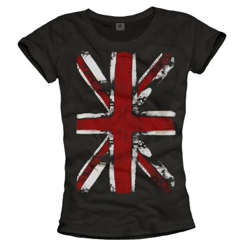 

England Shirt Ladies UNION JACK Great Britain United Kingdom UK T-Shirts London- M