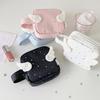 Mini Size Makeup Bag For Women Star Pattern Wings Patchwork Travel Cosmetic Organizer Multi-Purpose Space Saving Lipstick Pouch