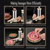 Hand Pushed Stainless Steel Sausage Machine Home Made Rice-meat Dumplings Sausage Bacon Tools