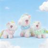 Neues niedliches buntes Pony Plüschtier Regenbogen Pony Ornament Puppe Mädchen Kinderpuppe Geschenk