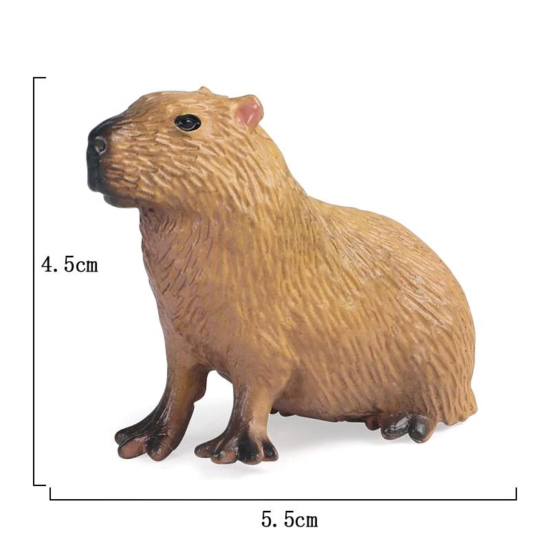 Capybara Toy Wildlife Model, Children Simulation Static Plastic Animal Figure Dolphin Toy